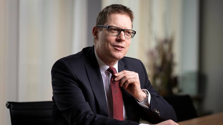 Matthias Aellig,CEO de Swiss Life, annonce relever les "ambitions financières" de l'assureur (archives).