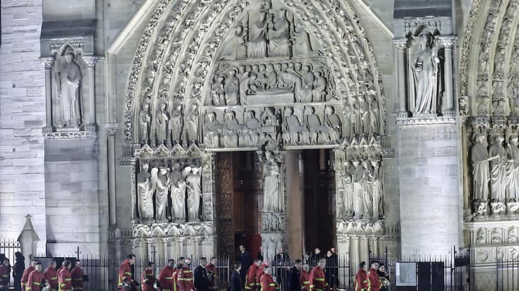 Cinq ans après l'incendie, Notre-Dame de Paris a rouvert ses portes samedi.