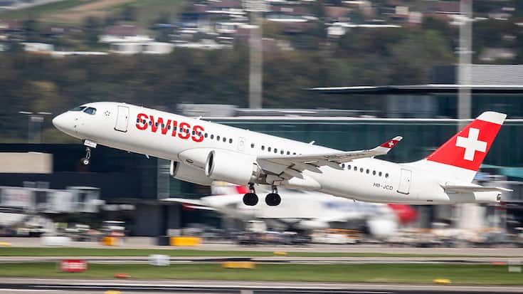 Un Airbus 220 de Swiss a dû atterrir d'urgence lundi à Graz en raison d'un problème technique. (archives)