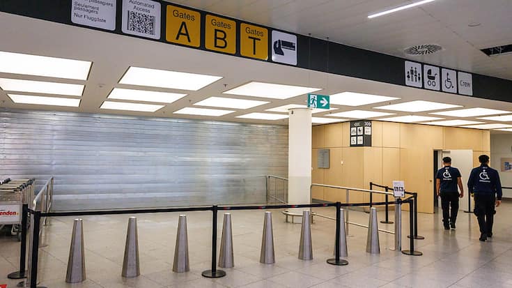 A l'aéroport de Bruxelles-Zaventem, 40% des vols prévus lundi au départ et à l'arrivée sont annulés en raison d'une grève nationale (archives).