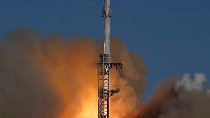 La fusée la plus grande jamais construite, Starship, a décollé jeudi au Texas pour un nouveau vol d'essai