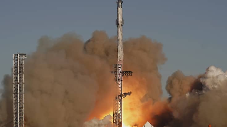 La fusée de SpaceX s'est envolée pour un vol test depuis la base de Boca Chica au Texas.