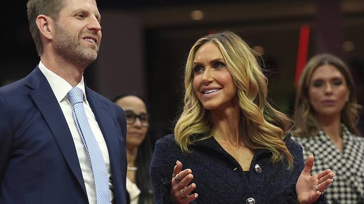Lara Trump, avec son mari Eric sur le cliché, a récemment démissionné de la coprésidence du parti républicain (archives).