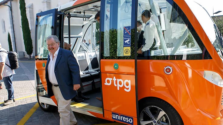 Depuis plusieurs années, des entreprises testent les véhicules autonomes, à l'image des Transports publics genevois (TPG) (archives).