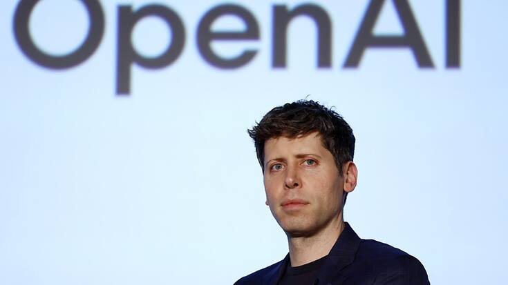 OpenAI a rendu disponible en Europe et au Royaume-Uni son IA générative de vidéos Sora. Ici, Sam Altman, le patron de la start-up californienne. (archive)