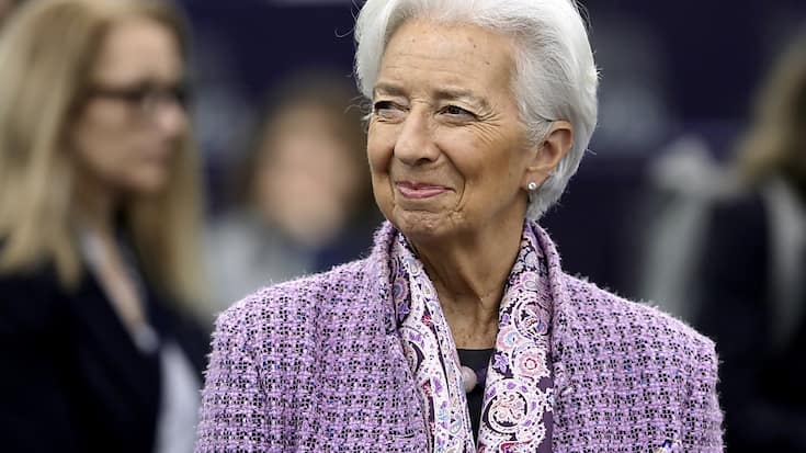 La BCE a abaissé son taux directeur d'un quart de point, à 2,50%. Ici, la présidente Christine Lagarde. (archive)