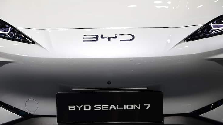 La marque chinoise est passé devant l'américian Tesla en termes de recettes l'an dernier. (archive)