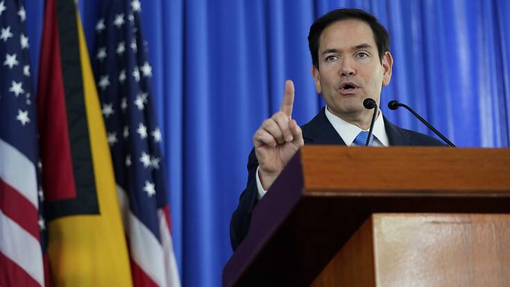 Le secrétaire d'État américain Marco Rubio, en visite jeudi au Guyana, a mis en garde le Venezuela voisin contre toute attaque sur le petit état pétrolier.