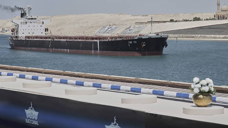 Le président américain vise désormais aussi le canal de Suez, une autre voie de transport stratégique du commerce mondial (archives).