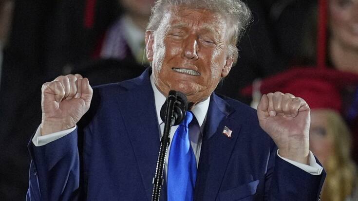 Le président américain Donald Trump a accusé son prédécesseur à la Maison-Blanche Joe Biden d'être responsable des mauvais chiffres sur l'économie (archives).