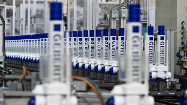 La direction de Geberit a souligné la croissance des volumes et mis en exergue un effet d'anticipation chez les grossistes, en raison des augmentations de prix. (archives)