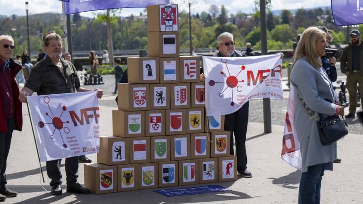 Au total, pas moins de trois groupements ont lancé un référendum contre la loi sur l'identité électronique, dont le mouvement antivax Mass-Voll (archives).