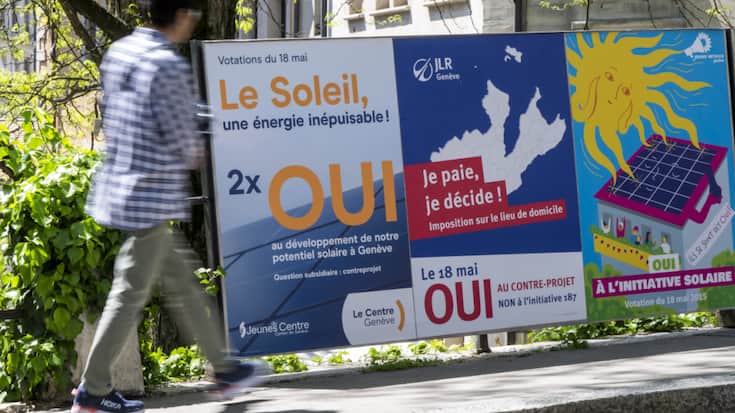 Le peuple genevois veut accélérer la pose de panneaux solaires dans le canton (archives).
