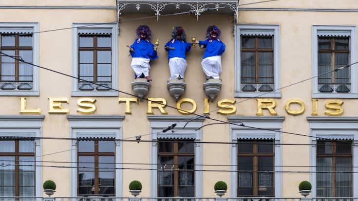 Le bâtiment de tête de l'hôtel de luxe Lex Trois Rois fait face au Rhin. Il a été intégré dans l'établissement en 2004 seulement (archives).