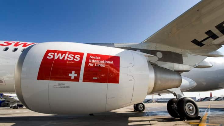 Un Airbus de Swiss sur le tarmac de l'Euroairport de Bâle-Mulhouse em 2011, quand la filiale de Lufthansa opérait encore depuis la cité rhénane. (archive)