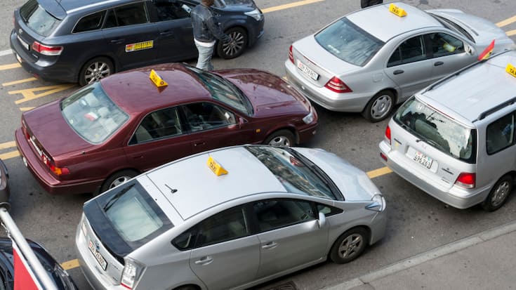 Les chauffeurs de taxi figurent parmi les professions ciblées par le projet de loi sur le statut d'indépendant (archives).