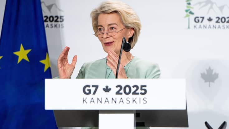 Le sommet du G7, auquel participe la présidente de la Commission européenne Ursula von der Leyen, se déroule à Kananaskis, dans l'ouest canadien.