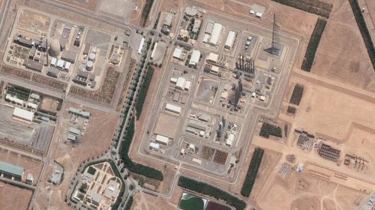 Image satellite de l'infrastructure nucléaire iranienne d'Arak prise le 14 juin dernier.
