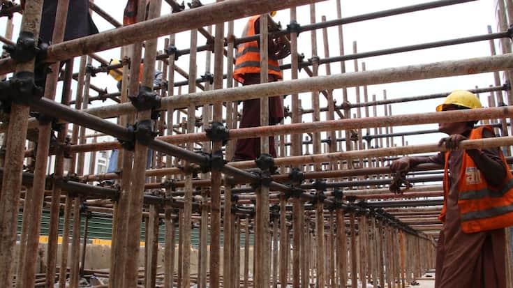 Les prix dans la construction ont progressé en avril. (archive)