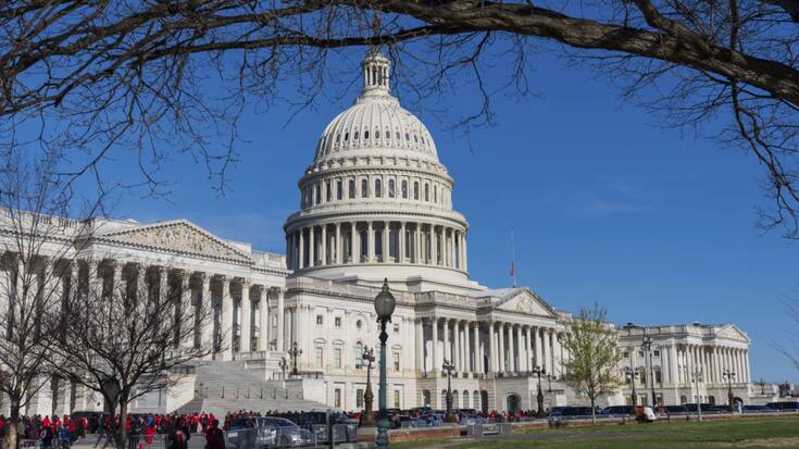 L'économie américaine s'est contractée plus que prévu au cours des trois premiers mois de l'année. Ici le Capitole à Washington. (archive)