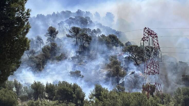 L'incendie s'est propagé jusqu'à Marseille même.