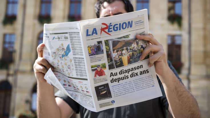 Le quotidien "La Region" est surrendetté et a annoncé le licenciement de l'ensemble de ses collaborateurs. (Archives)