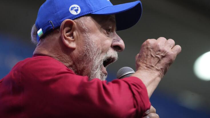 Le président brésilien Luiz Inacio Lula da Silva s'est exprimé lors de l'ouverture du 60e congrès de l'Union nationale des étudiants à Goiania.