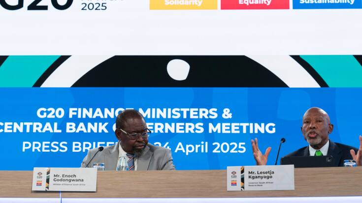 L'indépendance des banques centrales est "cruciale", ont affirmé les ministres des Finances du G20 réunis en Afrique du Sud.