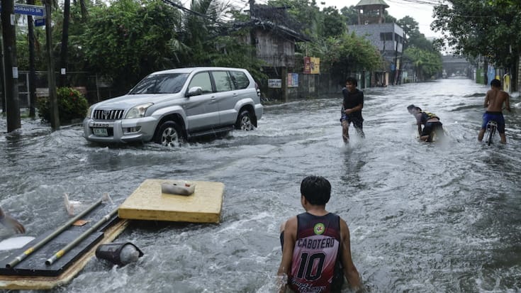 Le Typhon Wipha a causé des inondiations aux Philippines, notamment.