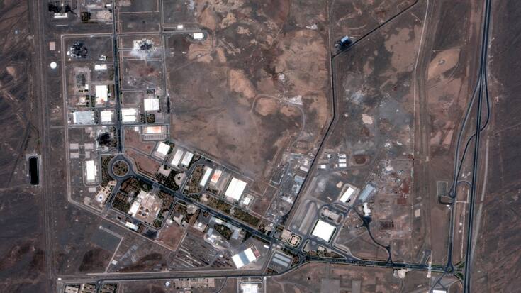 Les Etats-Unis ont bombardé le site souterrain d'enrichissement d'uranium de Fordo, au sud de Téhéran, et des installations nucléaires à Ispahan et Natanz (image) le 22 juin.