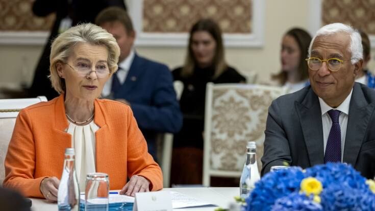 Ursula von der Leyen et António Costa ont rencontré à Pékin le président chinois Xi Jinping (archives).