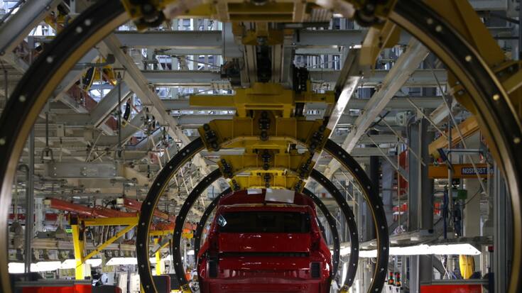 Les nouveaux droits de douane mis en place par Donald Trump devraient coûter environ 1,5 milliard d'euros sur l'année au groupe franco-italo-américain Stellantis, qui produit au Mexique près d'un quart de ses voitures vendues aux Etats-Unis. (archives)