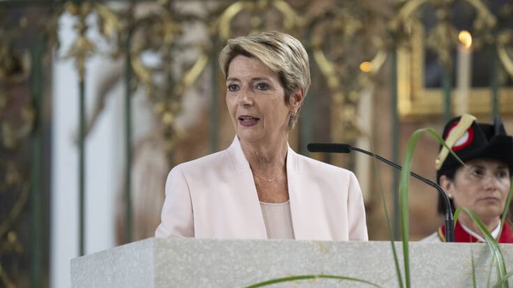 La présidente de la Confédération Karin Keller-Sutter.