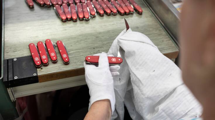 Le fabricant schwytzois du célèbre couteau suisse Victorinox a anticipé le choc douanier en constituant des stocks aux Etats-Unis, son principal marché d'exportation.