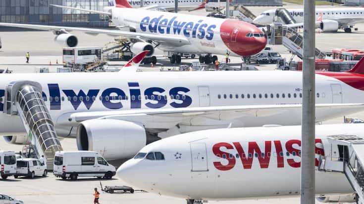 Edelweiss, filiale de Swiss spécialisée dans les vols de vacances, a étoffé sa flotte d'avions avec l'acquisition de deux Airbus court et moyen-courrier, un A320 et un A320neo. (archives)