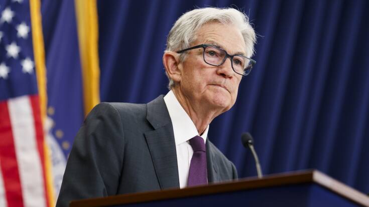 Le discours du président de la Fed, Jerome Powell, a immédiatement été interprété par les investisseurs comme une façon de préparer le terrain à des baisses de taux à l'occasion de la prochaine réunion de la banque centrale des Etats-Unis, en septembre (archives).