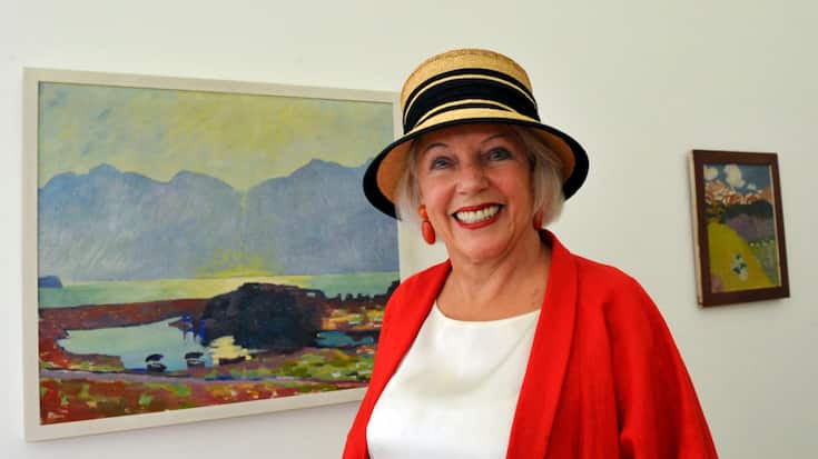 Esther Grether, photographiée le 30 mai 2009, lors de  l'exposition "Giacometti" à la Fondation Beyeler (archives).