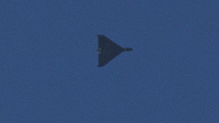 Un drone russe lors d'une attaque au-dessus de Kiev (archives).