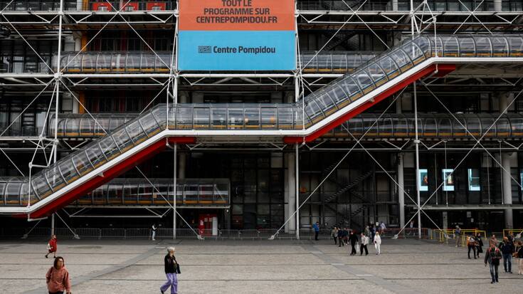 Le Centre Pompidou, à Beaubourg, est fermé pour cinq ans depuis lundi. Il sera rénové.