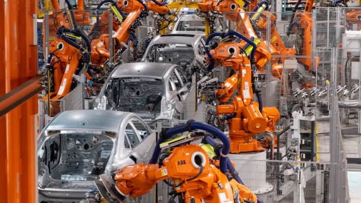 ABB, qui fabrique notamment des robots pour l'industrie automobile, investit aux Etats-Unis (archives).