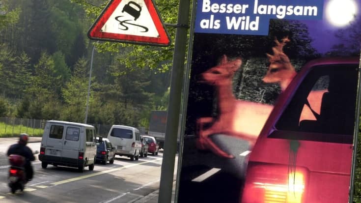 La police municipale de Zurich faisait campagne avec de telles affiches pour inciter à la prudence (archives)