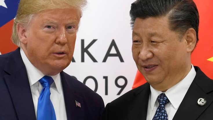 C'est la première rencontre entre Donald Trump, à gauche sur le cliché, et Xi Jinping depuis 2019 (archives).