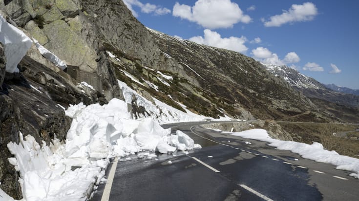 Depuis environ deux semaines, le col du Gothard est fermé à tout trafic pour des raisons de sécurité et jusqu&#8217;à nouvel ordre (archives).