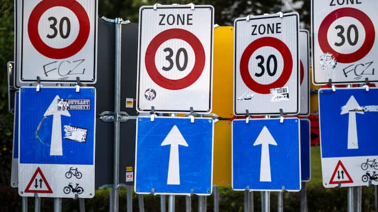 Villes et communes ne veulent pas être restreintes dans l'introduction du 30 km/h (photo d'illustration).