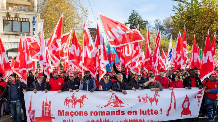 Les négociations ont donné lieu à des actions de grève dans les cantons du Tessin, de Vaud, de Berne et de Bâle-Ville, auxquelles ont participé des milliers de personnes. Les prochaines manifestations doivent avoir lieu vendredi à Zurich. Ici à Lausanne le 4 novembre.