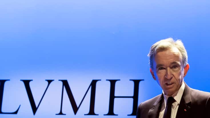 LVMH annonce une prise de participation au capital de la Manufacture La Joux-Perret. Ici, le directeur général du groupe de luxe français Bernard Arnault.