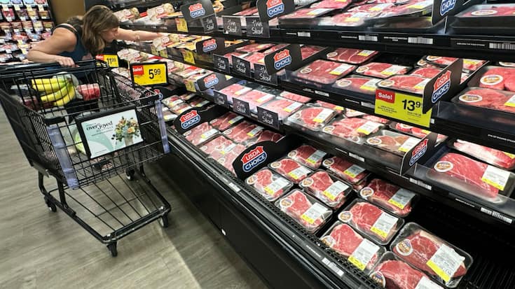 Le prix du boeuf atteint des records aux Etats-Unis depuis l'introduction des droits de douane (archives).