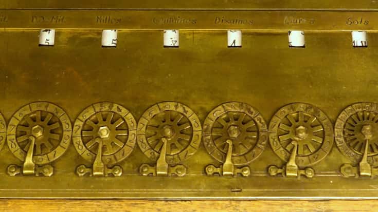 La Pascaline est une calculatrice mécanique inventée par Blaise Pascal et considérée comme la première machine à calculer (archives).