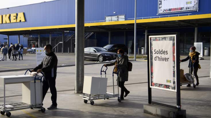 Le chiffre d'affaires d'Ikea Suisse a reculé de près de 2,3% sur un an. Ici, le magasin d'Aubonne. (archive)