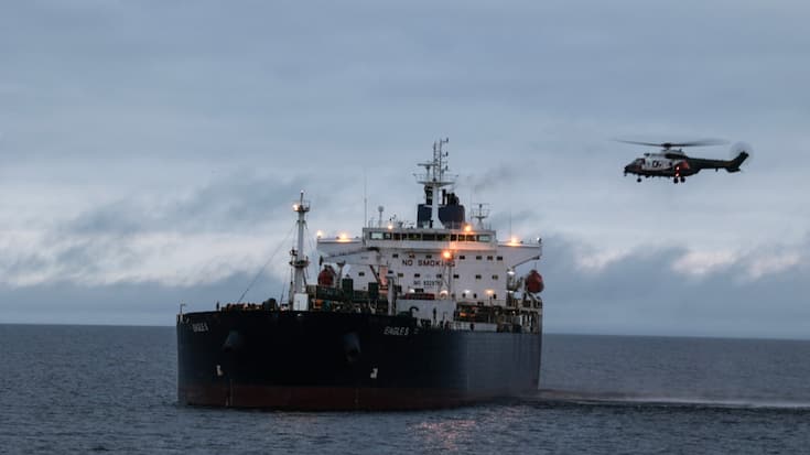 L'Eagle S, qui avait sectionné des câbles sous-marins, avait été arraisonné dans les eaux de la mer baltique par les autorités finlandaises, en décembre 2024. Il battait pavillon des îles cook.